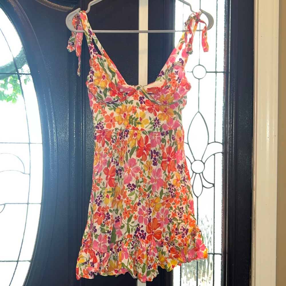 Sky to Moon Floral Mini Dress